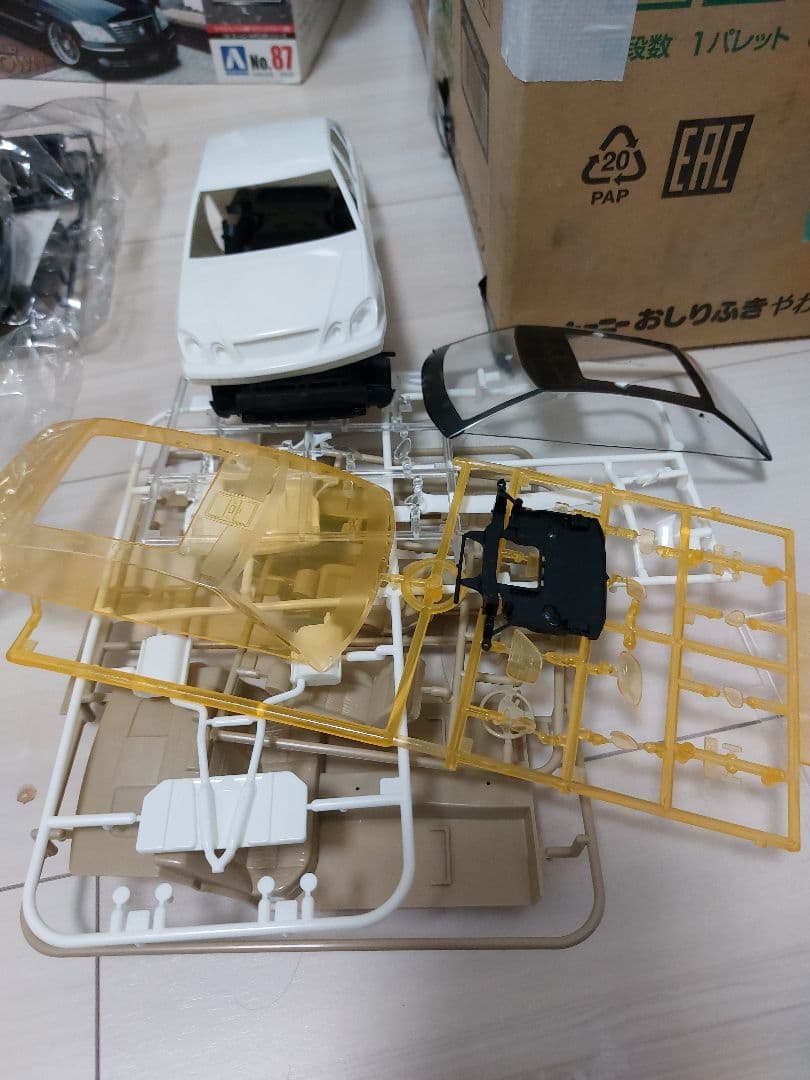 プラモ　アオシマ　タイヤ　ホイール　車