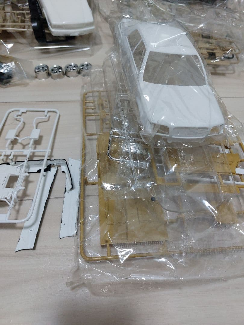 プラモ　アオシマ　タイヤ　ホイール　車