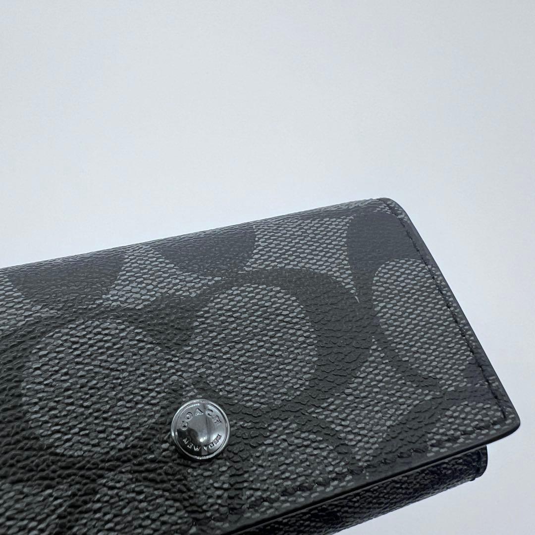 新品未使用品　COACH コーチ　キーケース　5連　ブラック　綺麗　すぐ発送
