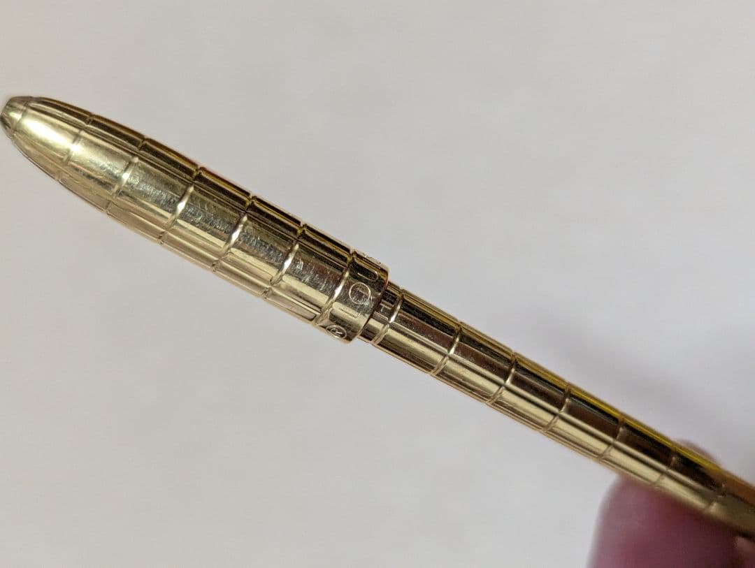 ヴィトン ゴールドメタルボールペン ストライプ模様 ルイヴィトン