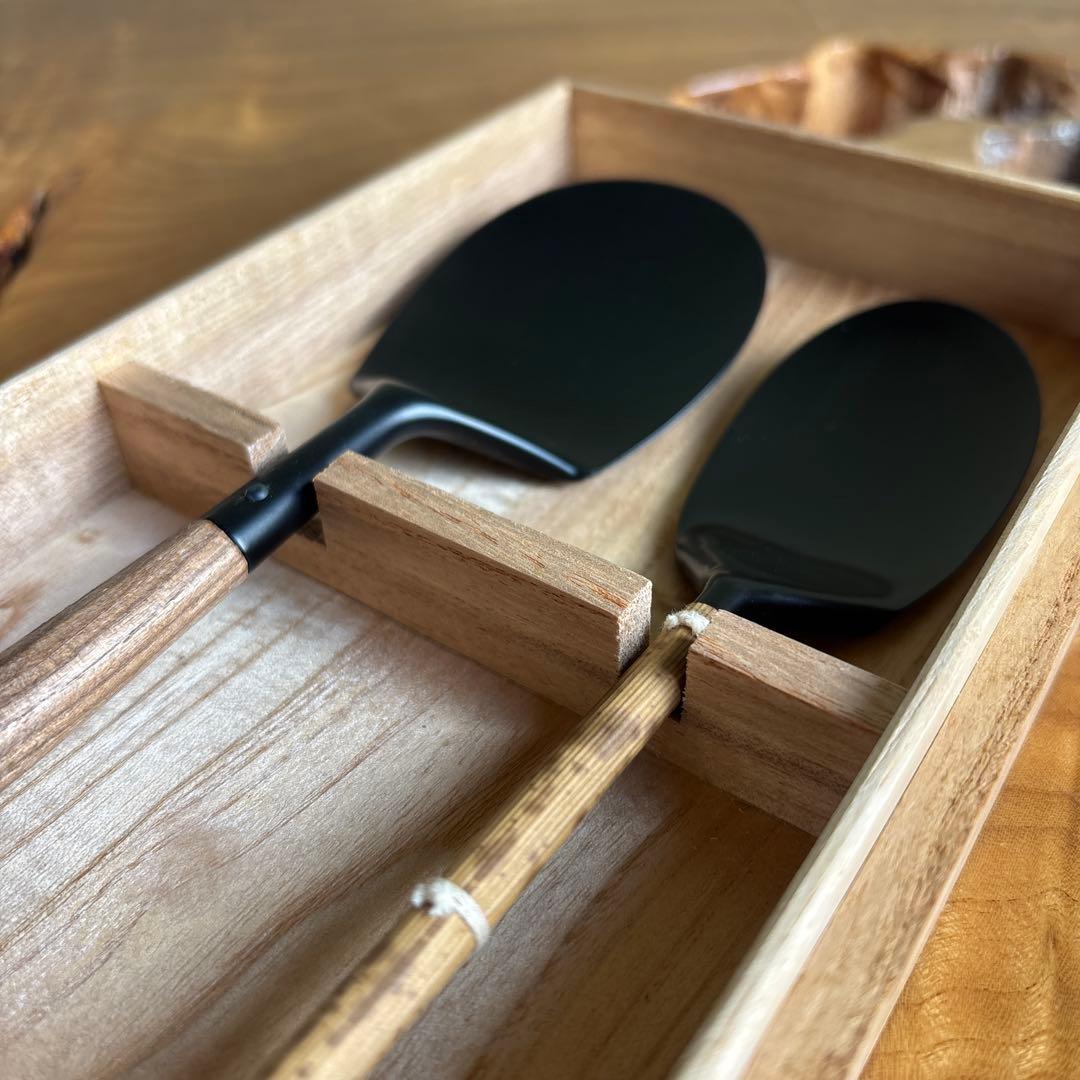 木村清五郎造 灰匙 2本組 茶道具 共箱