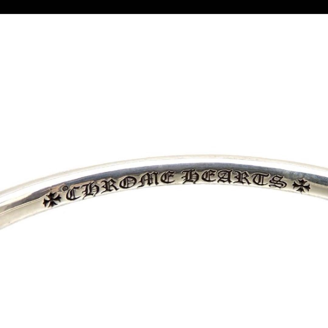 クロムハーツダブルドッグ パヴェダイヤモンドバングルシルバー925