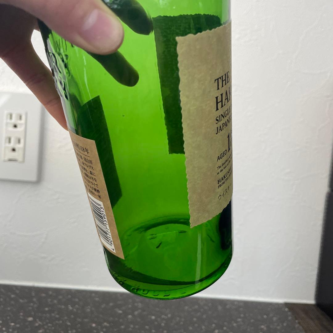 サントリー　白州１８年　空瓶空箱