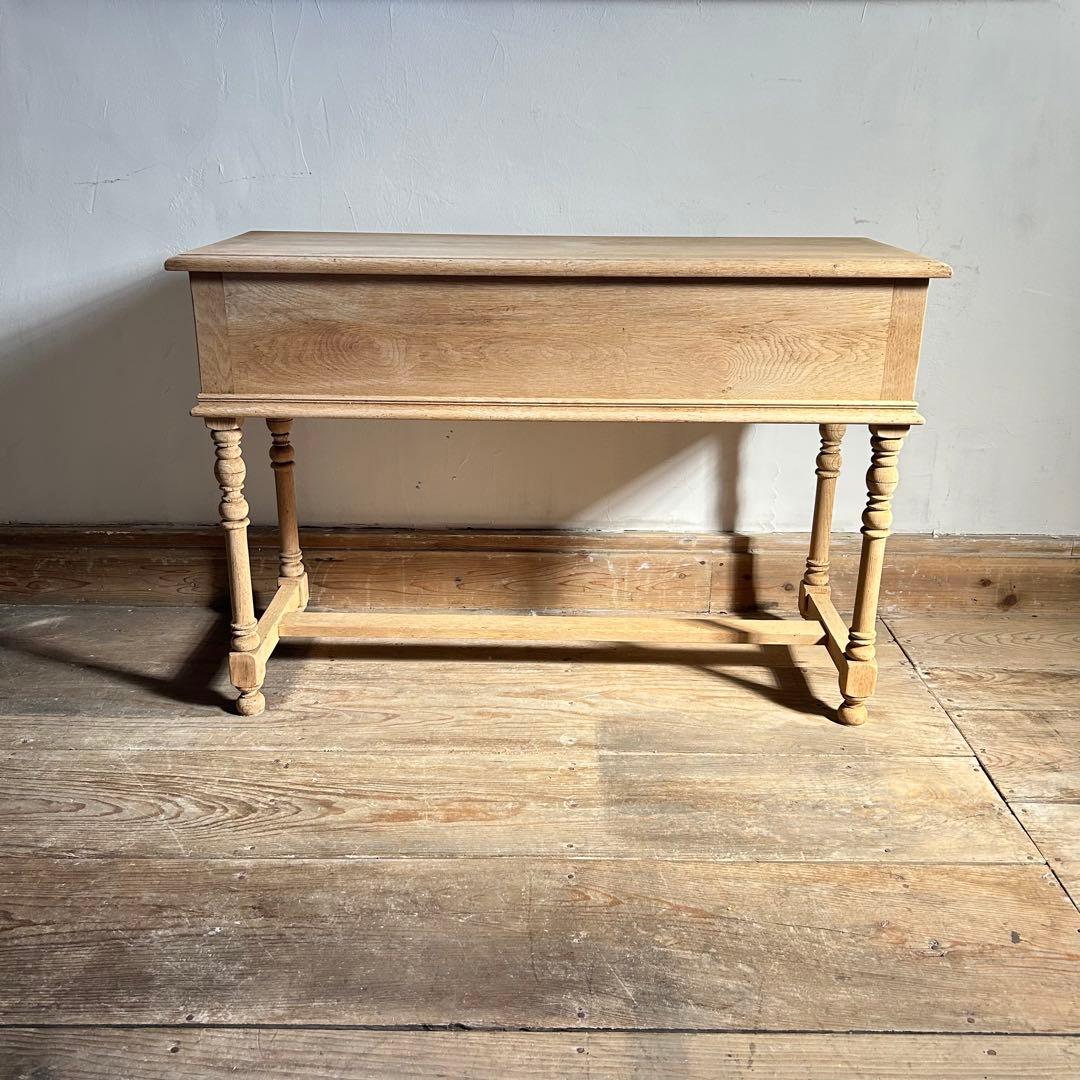 フランス アンティーク サイドテーブル 引き出し2杯　木製 コンソール　剥離