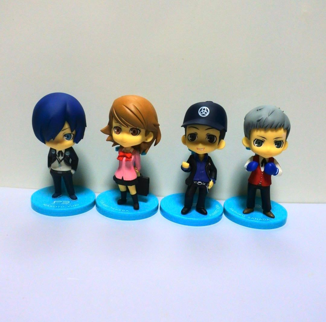 ペルソナ3 ハッピーくじ ちびフィギュア 結城理 岳羽ゆかり 伊織順平 真田明彦