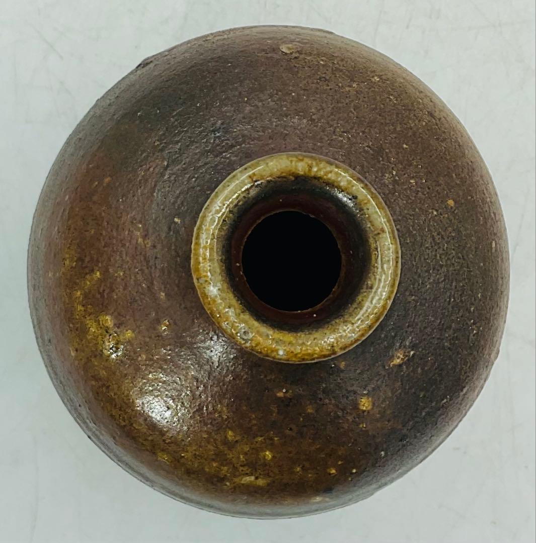 【３７】◉人間国宝・山本陶秀先生　備前焼徳利　四方桟共箱◉