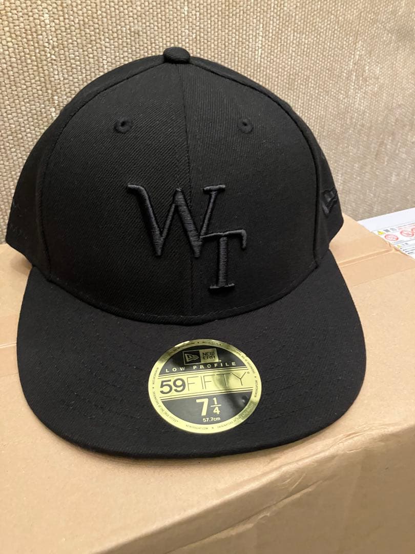 New Era 59FIFTY ブラックキャップ WTAP3刺繍