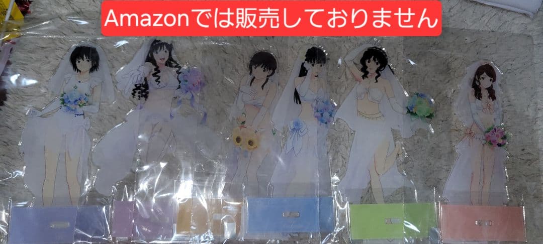アマガミSS　アクリルスタンド　ウェディング水着Ver.特大全６種　オマケ付き
