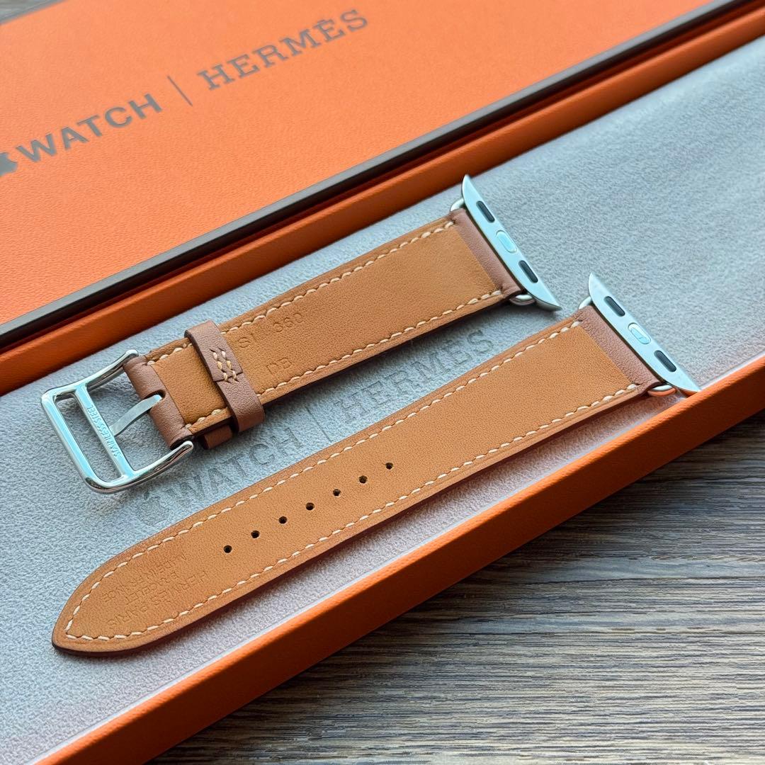 2661 美品　Apple Watch エルメス　ゴールド　レザーバンド
