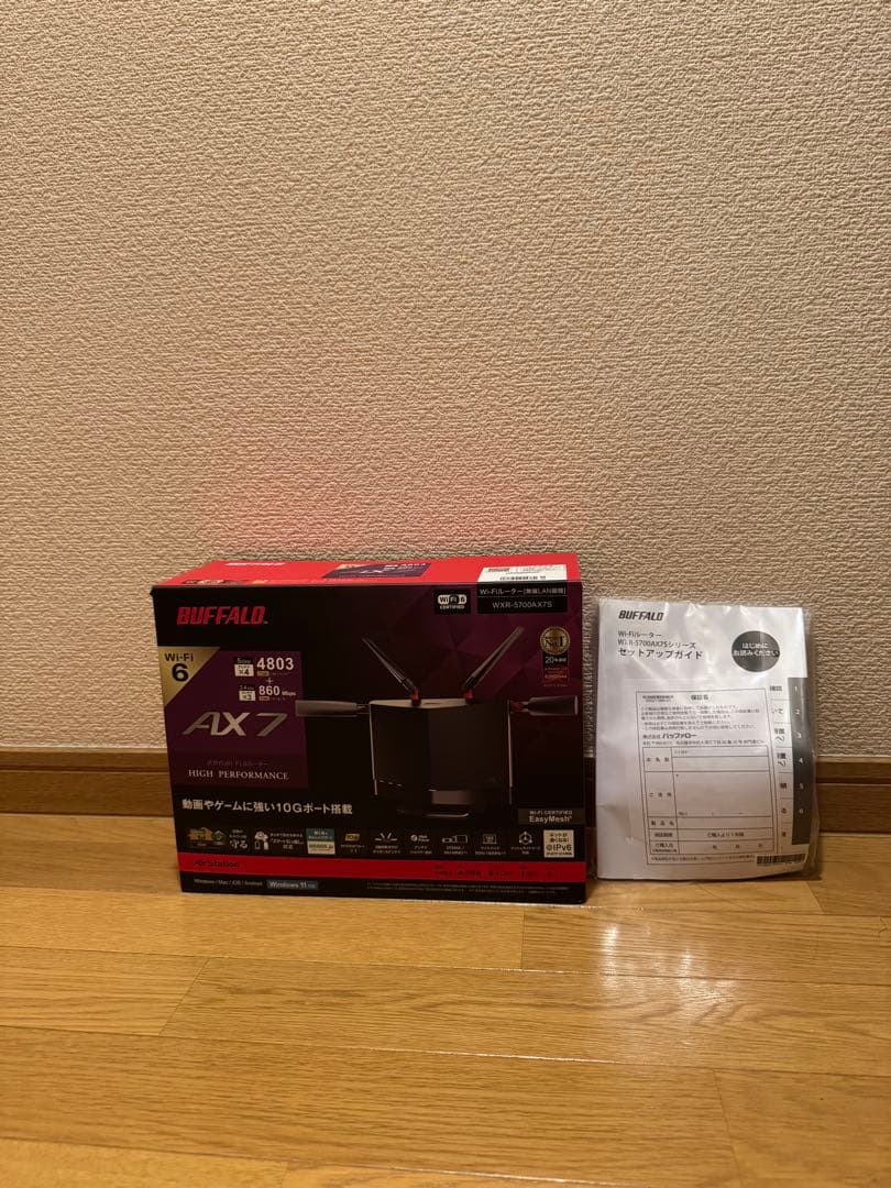 【美品】BUFFALO AX7 無線LANルーター Wi-Fi 6