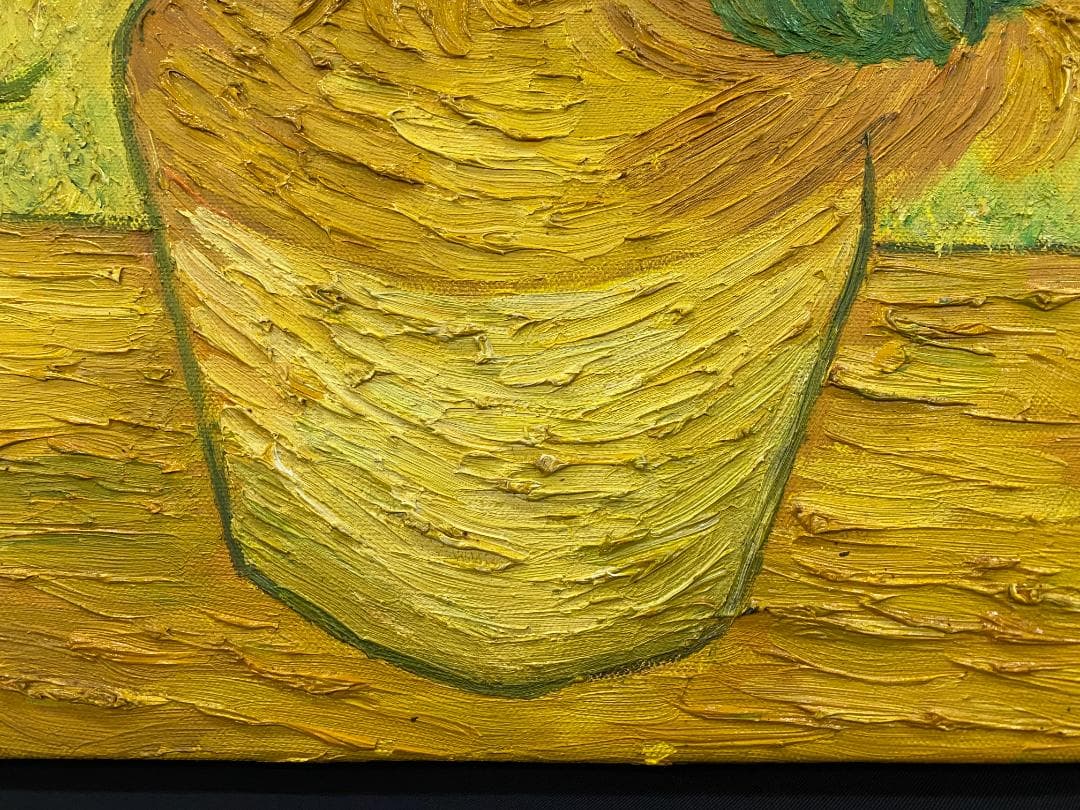 フィンセント・ファン・ゴッホ『ひまわり』複製画　手描き　摸写⑥ F12