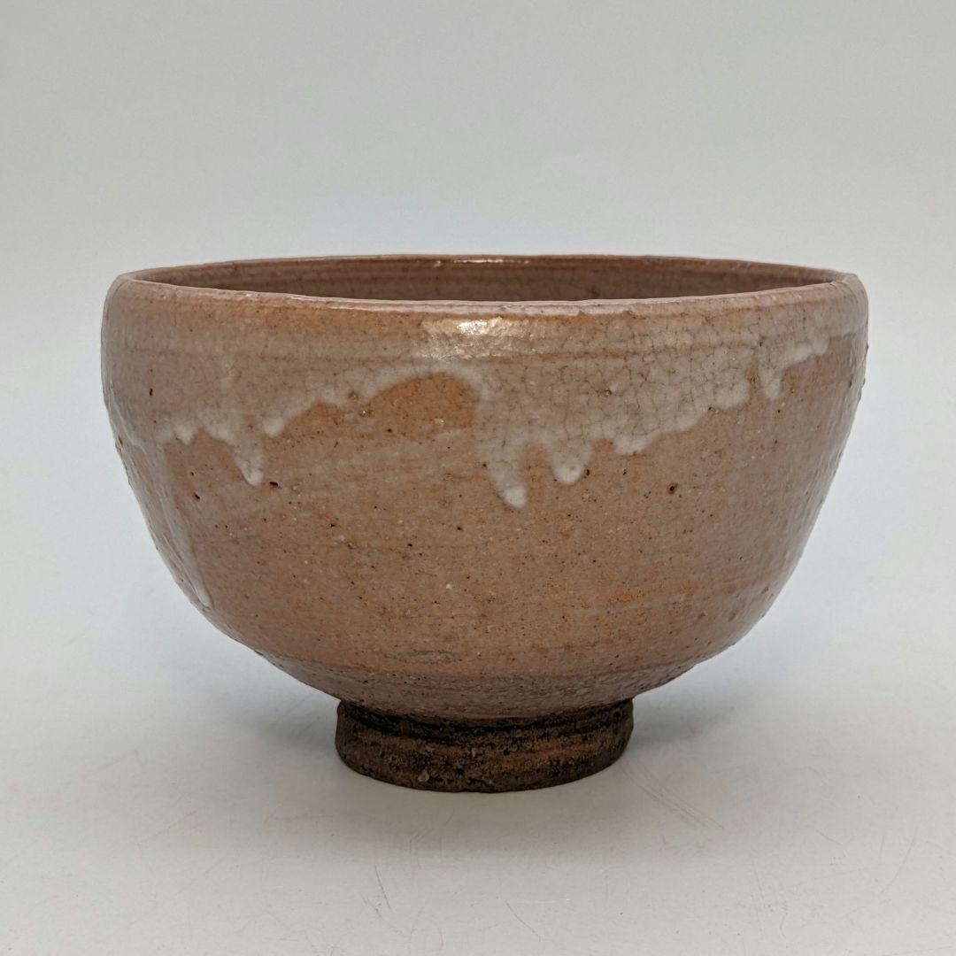 萩焼 絵萩茶盌 桐箱合布 抹茶碗 抹茶茶碗 茶道具 茶器 食器 工芸品 笹絵竹絵