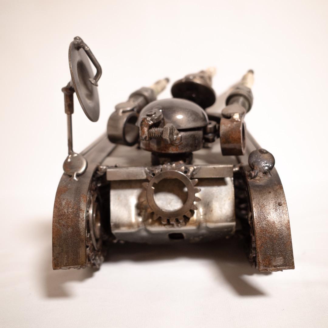 廃材アート 戦車 鉄