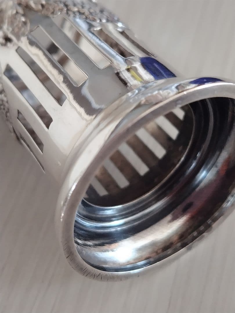 純銀　リボンとガーランドのソルト&ペッパー