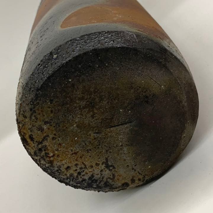 【花入1】備前1  筒花生　伊勢崎満　高さ23㎝