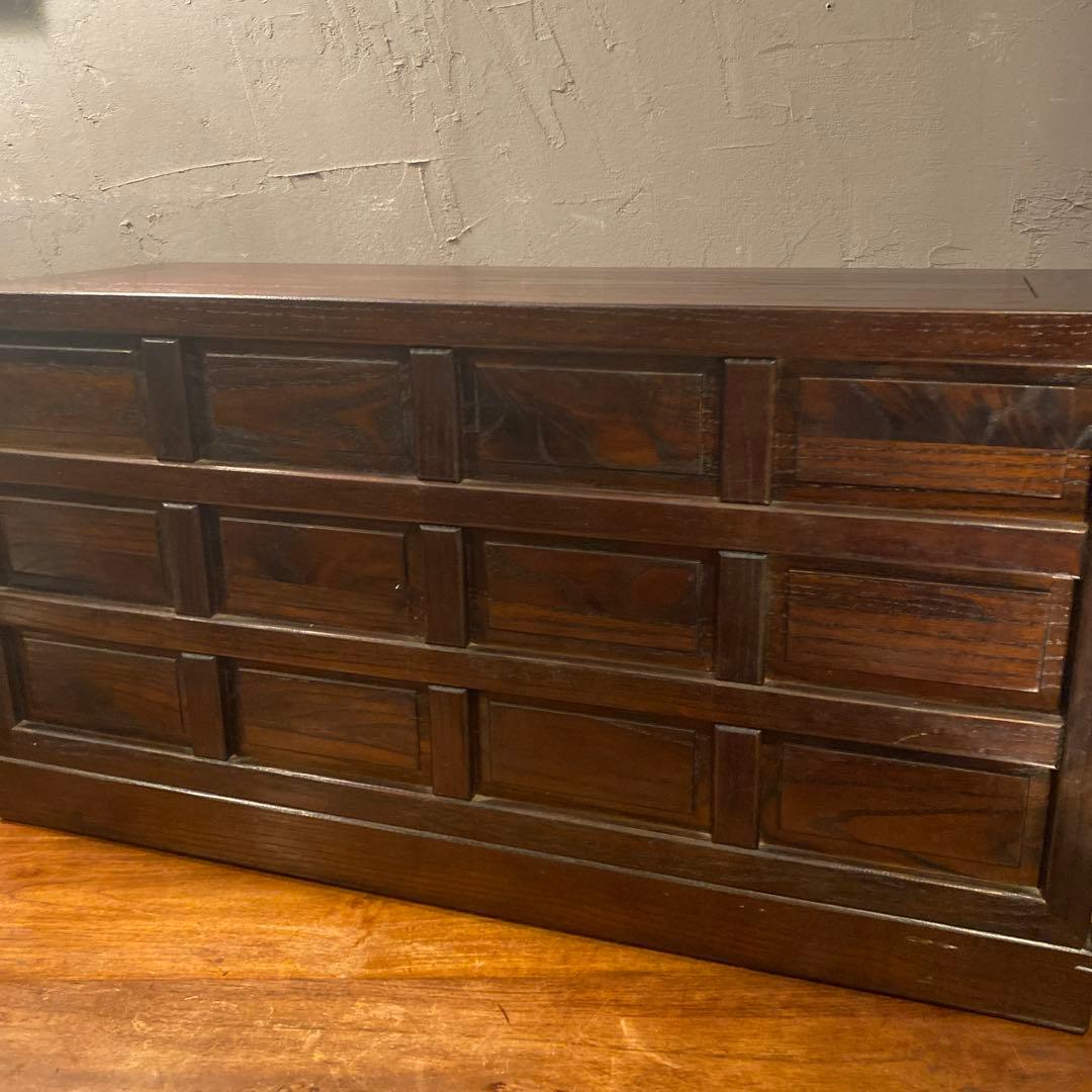 高級薬箪笥 小引き出し12杯 花梨 インテリア 収納 和家具