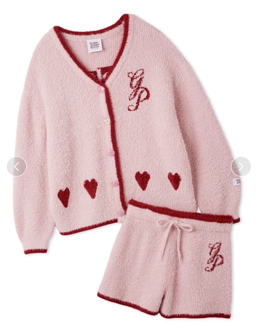 ジェラートピケ ラメフェザー上下セット ピンク サイズ F 未開封 タグ付き