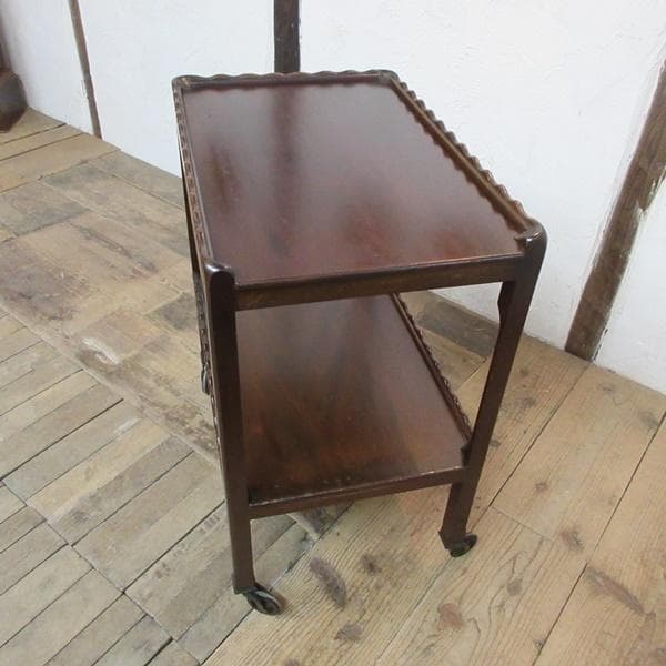 イギリス アンティーク 家具 キッチンワゴン トロリー カフェ 英国 6077e