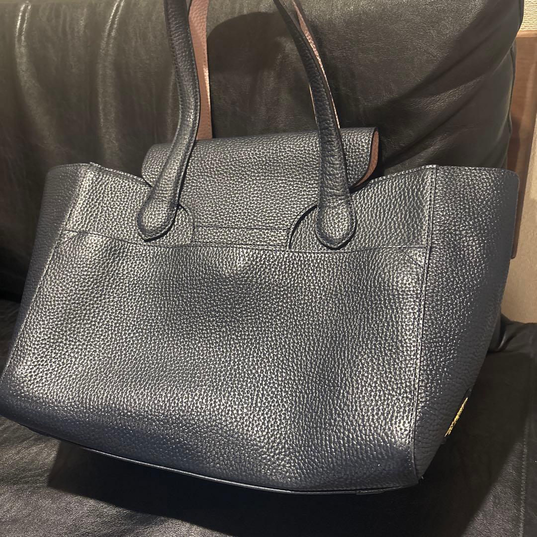 A.D.M.Jバック　濃紺＆淡いピンク