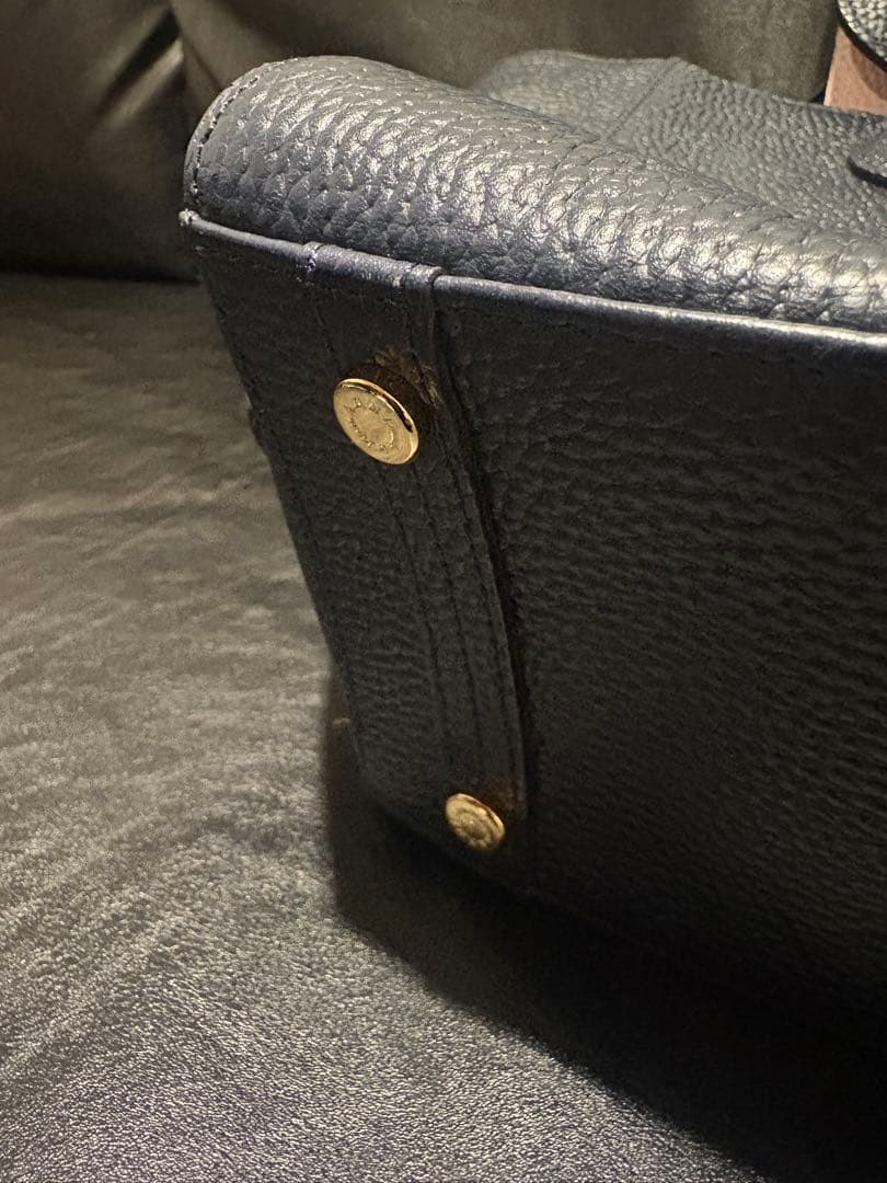 A.D.M.Jバック　濃紺＆淡いピンク