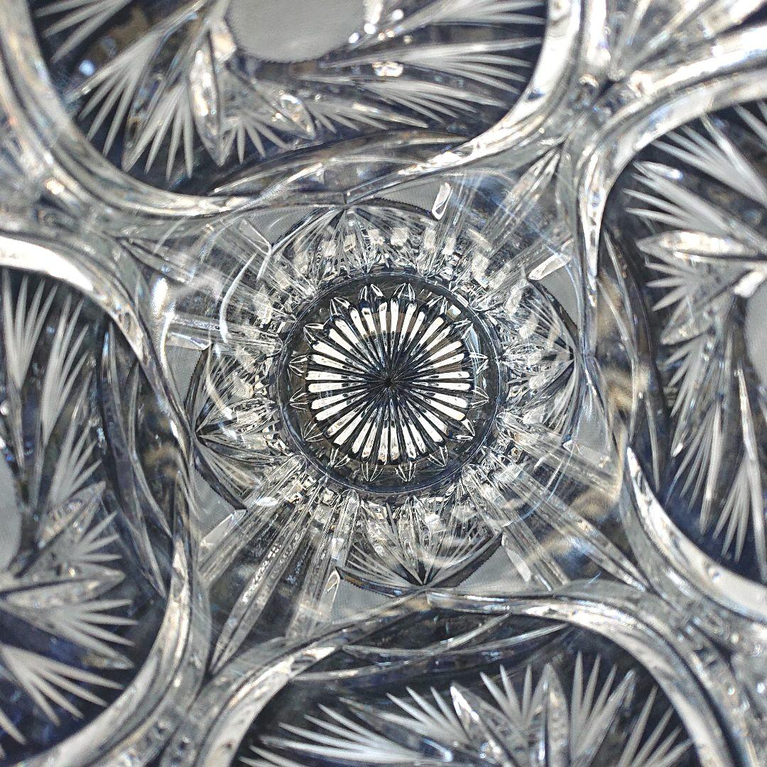 ボヘミアン  最高級クリスタルガラス 花瓶  チェコ