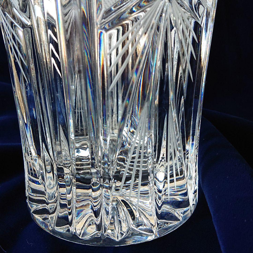 ボヘミアン  最高級クリスタルガラス 花瓶  チェコ