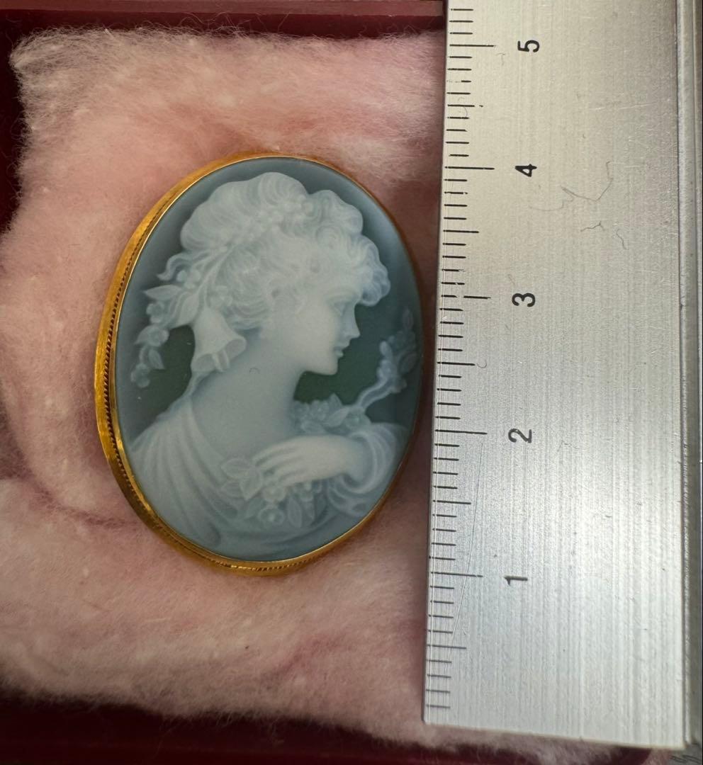 カメオ　CAMEO K18 ペンダントトップ　ブローチ