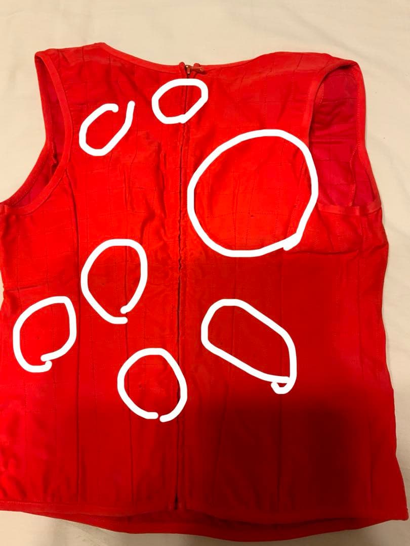 訳あり　中古　美品　シャネル　CHANEL 　赤　タンクトップ