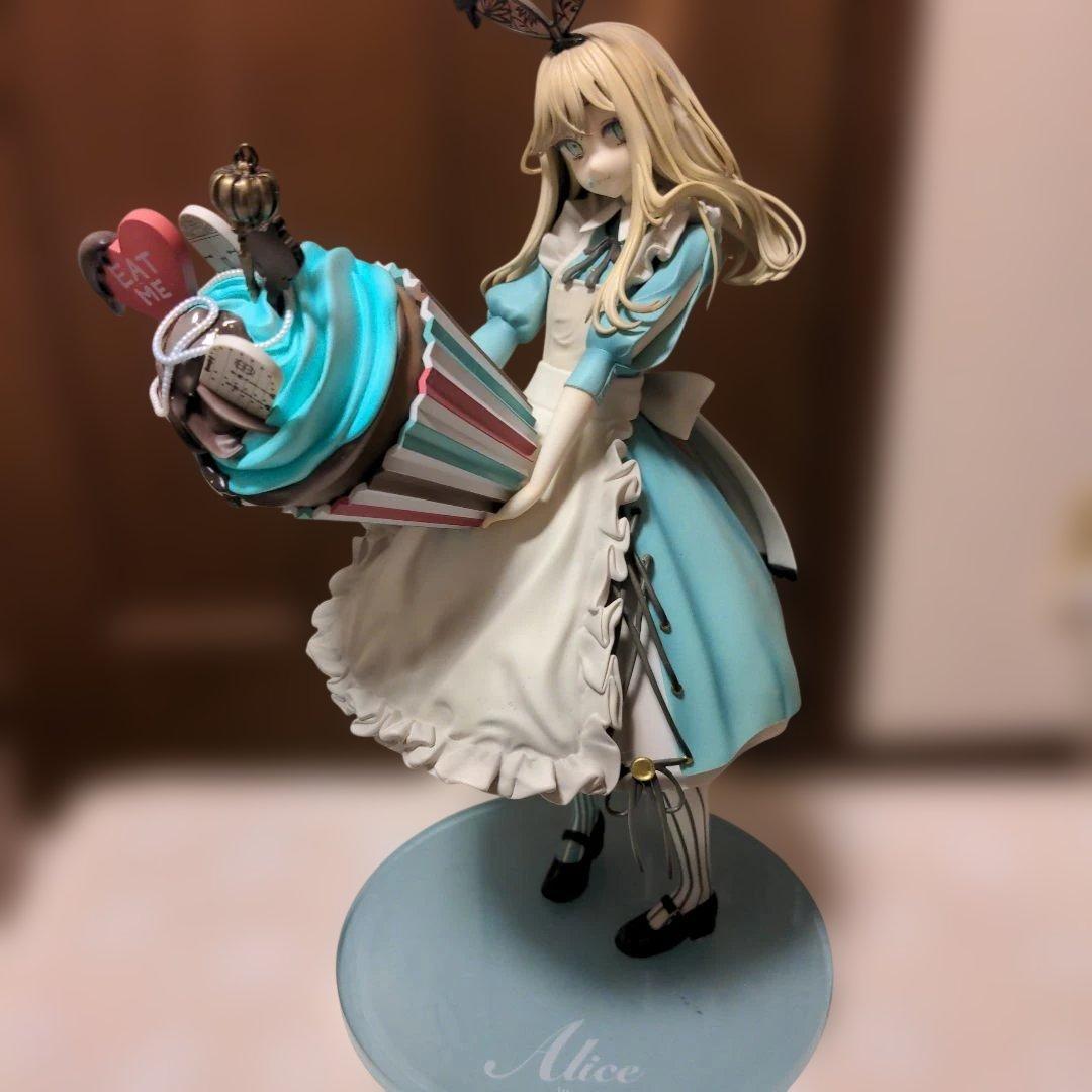 【訳あり】不思議の国のアリスフィギュア　赤倉イラスト　ユニオンクリエイティブ