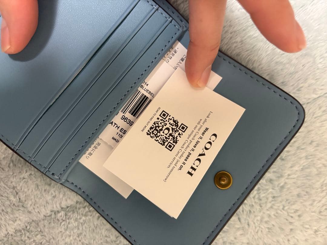 COACH ミラ スモール フラップ ウォレット・カラーブロック