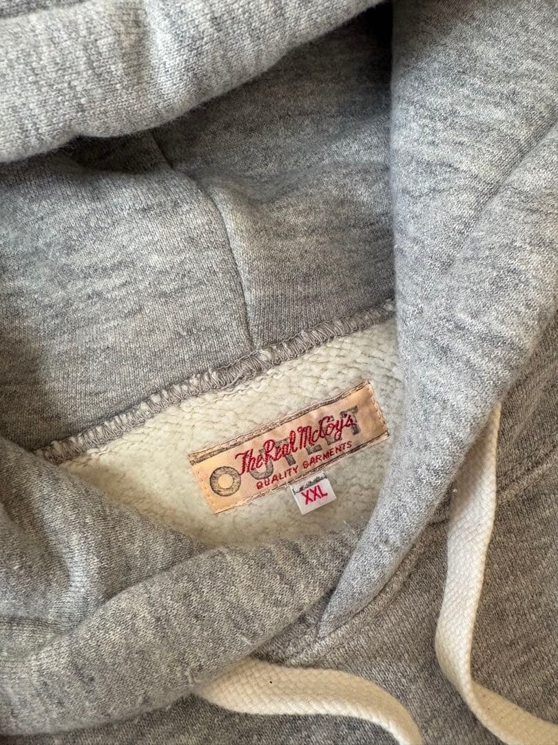 The Real McCoy's グレー フード付きパーカー XXL