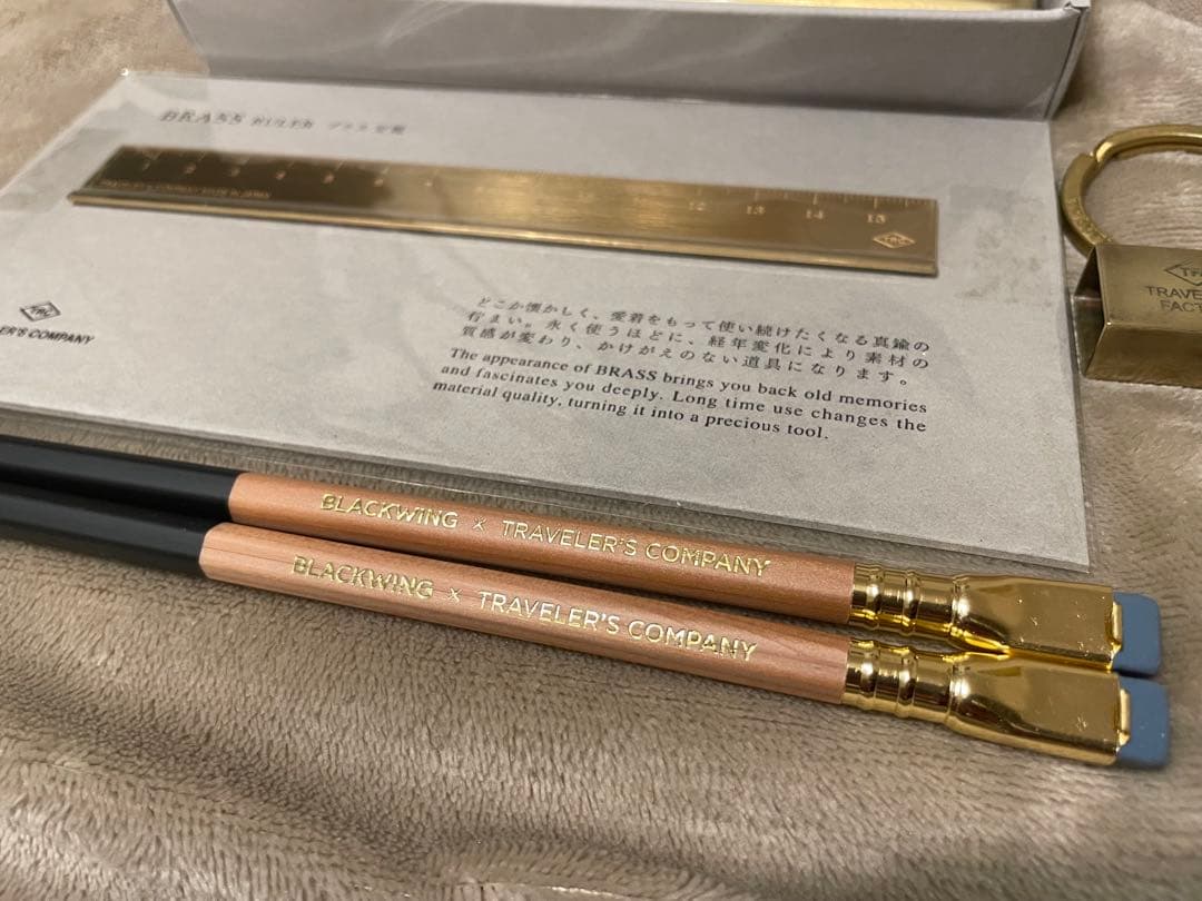 トラベラーズファクトリー ブラスプロダクツ blackwing ペンケース 定規