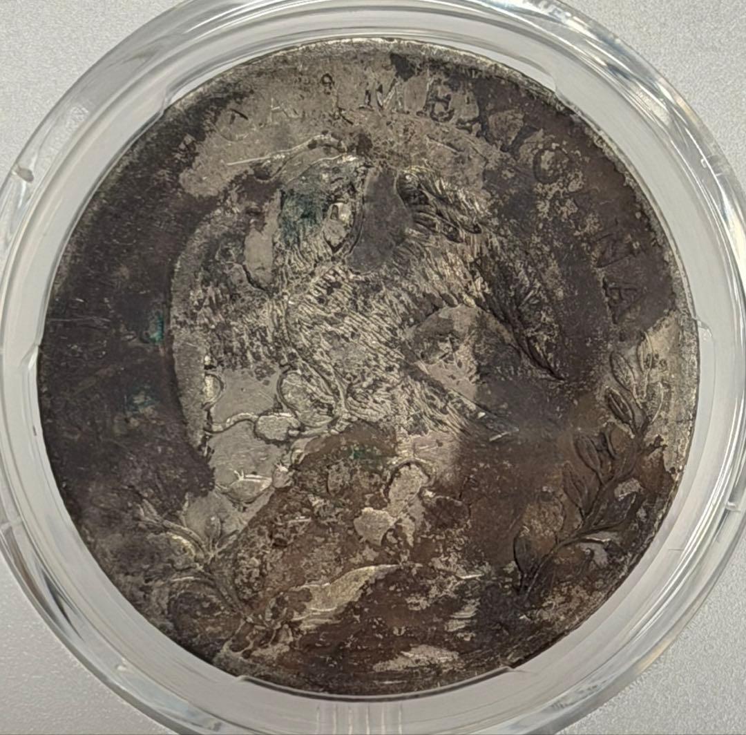 1891年Zs Fz メキシコ 8レアル大型銀貨 PCGS認証