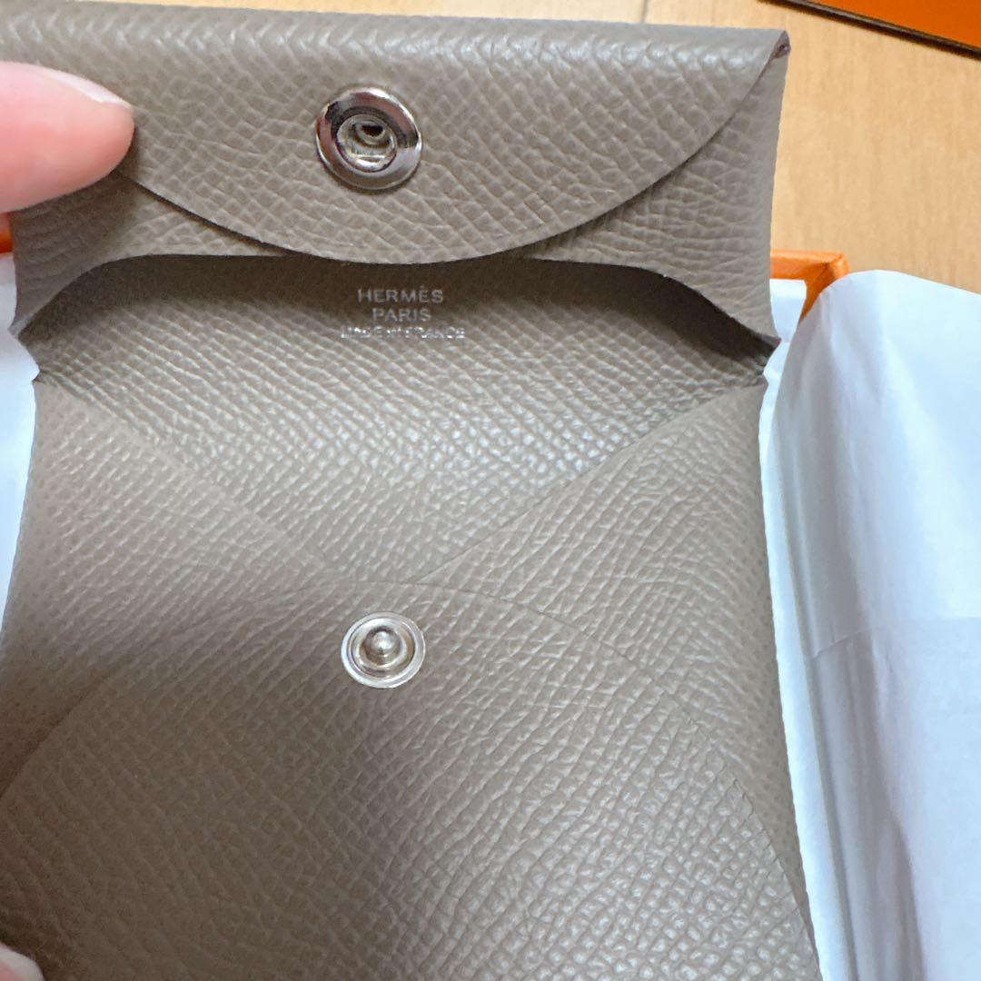 【新品未使用】HERMES エトゥープ　バスティア　ケース　エルメス
