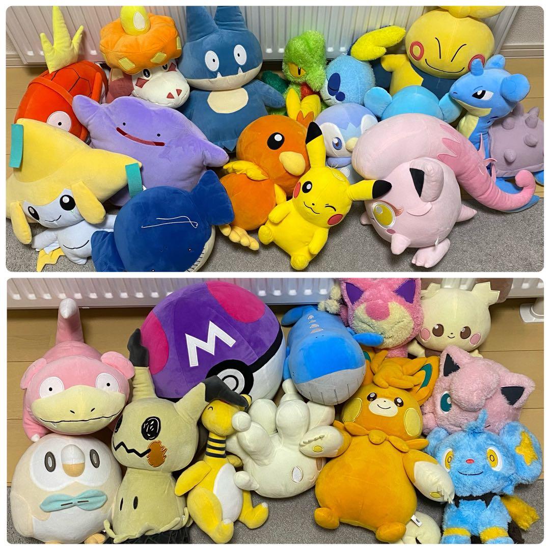 激安‼️《ポケモン/ポケットモンスター》大きい ぬいぐるみ まとめ売り 計27個