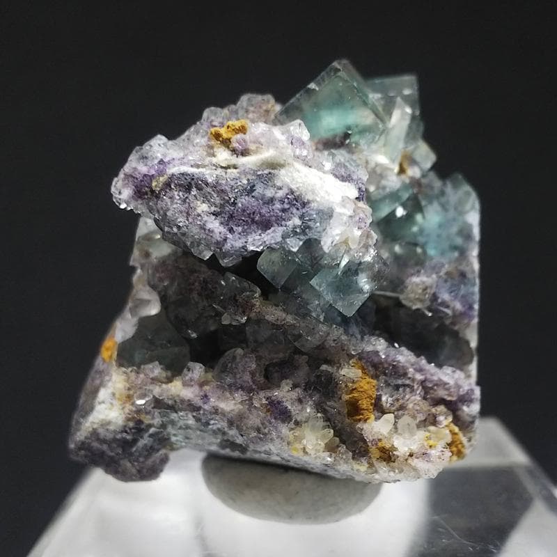 451 オコルス鉱山 フローライト クリア×ブルーグリーン 蛍石