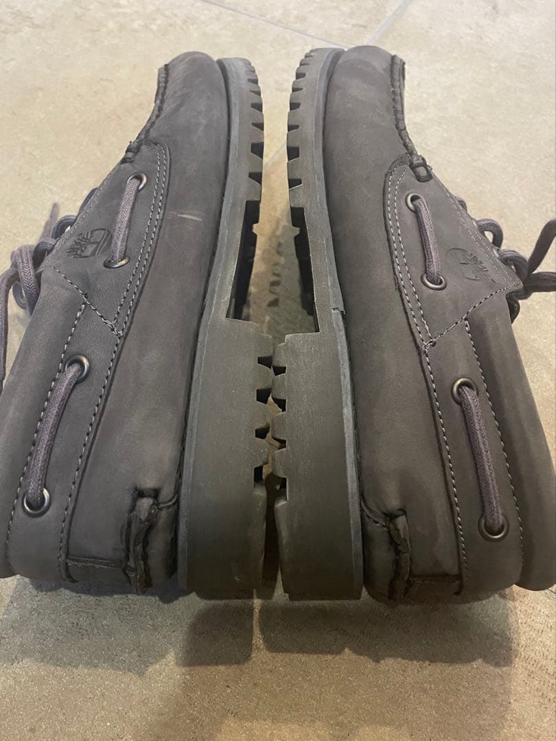 【極美品・箱付】ティンバーランド 3アイ クラシックラグ 26cm ダークグレー