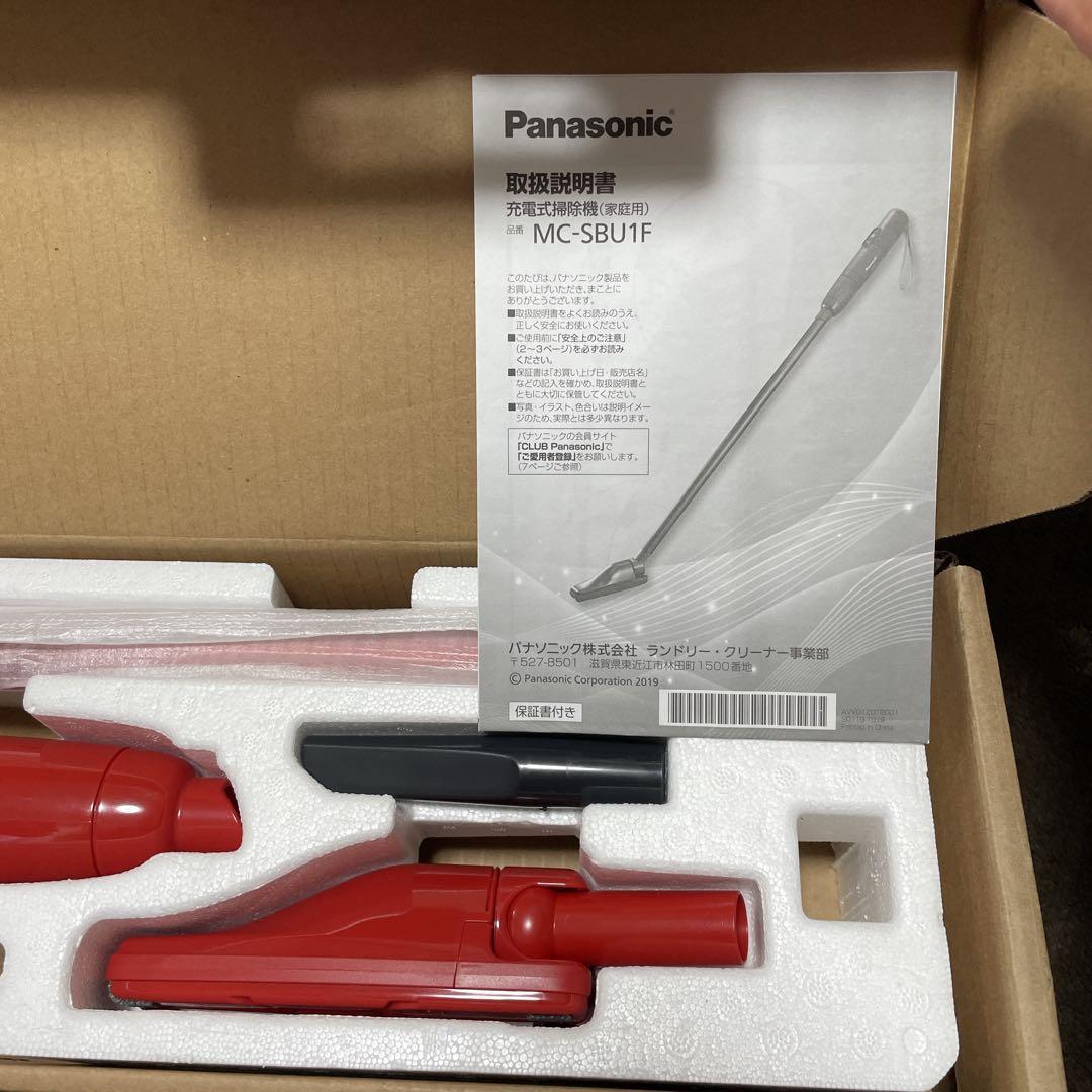 MC-SBU1F-R パナソニック 掃除機 スティッククリーナー レッド