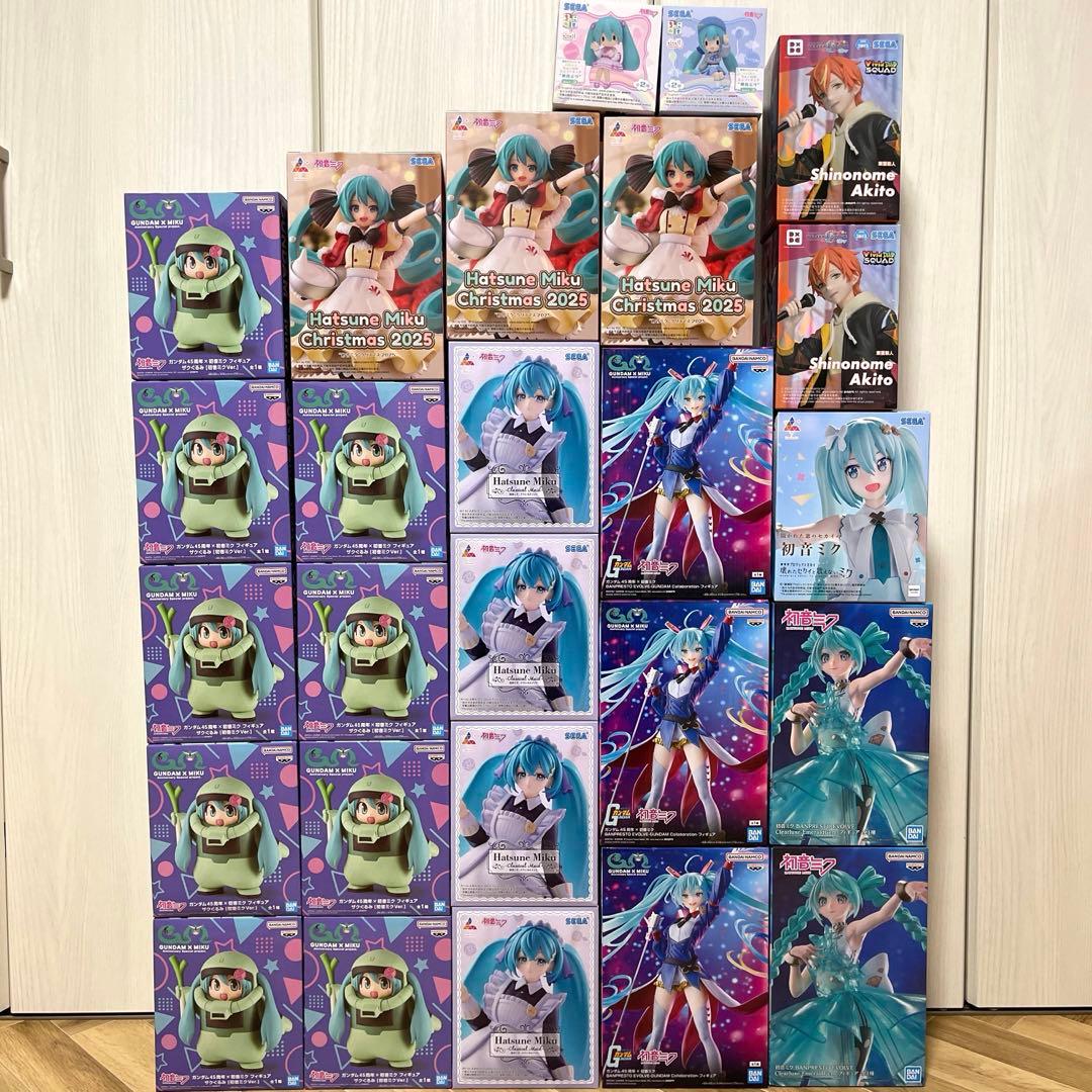 初音ミク フィギュア ザクぐるみ ガンダム 26個セット まとめ売り