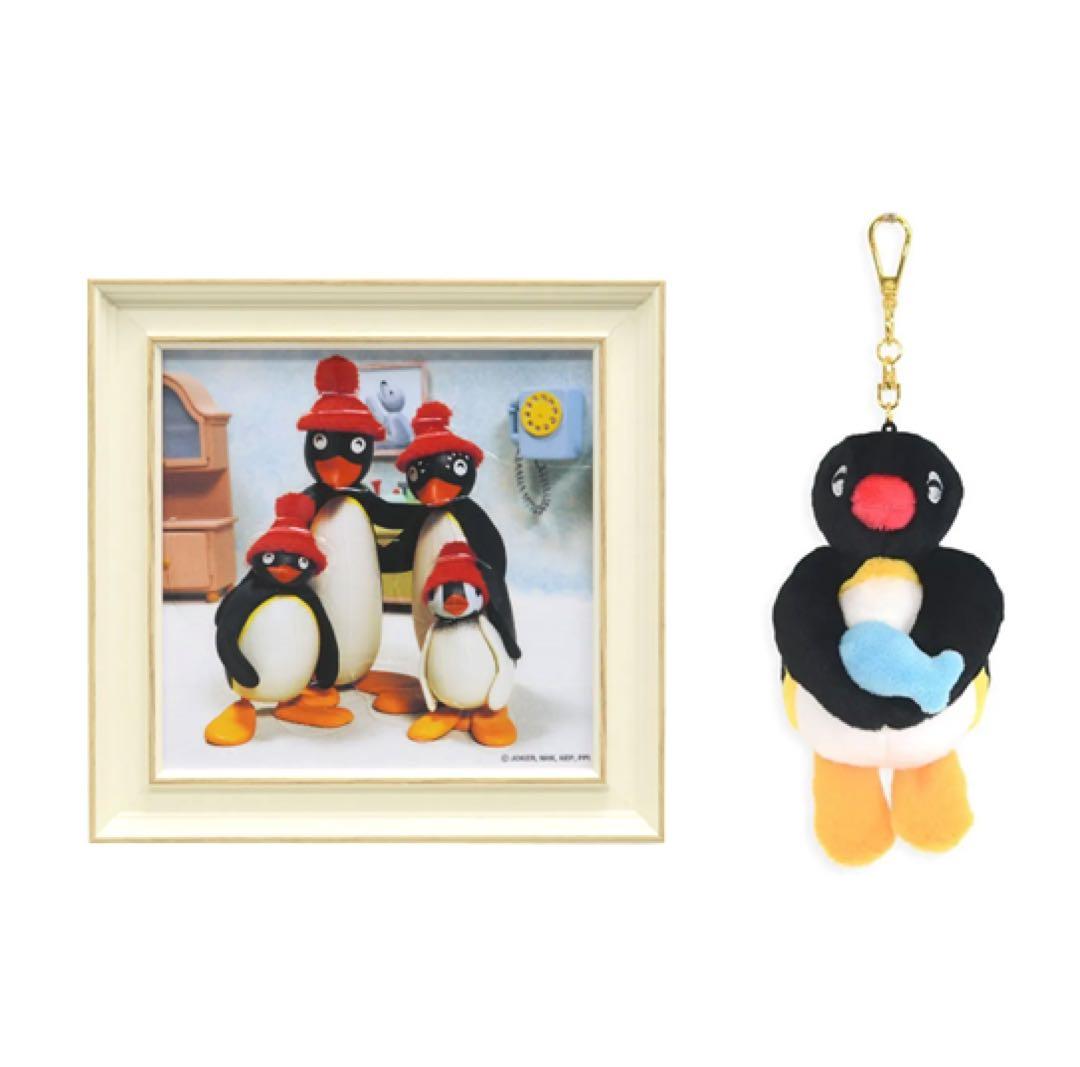 ピングー ピンガ アートフレーム 額縁 家族写真 にこにこ ピングー ぬいぐるみ