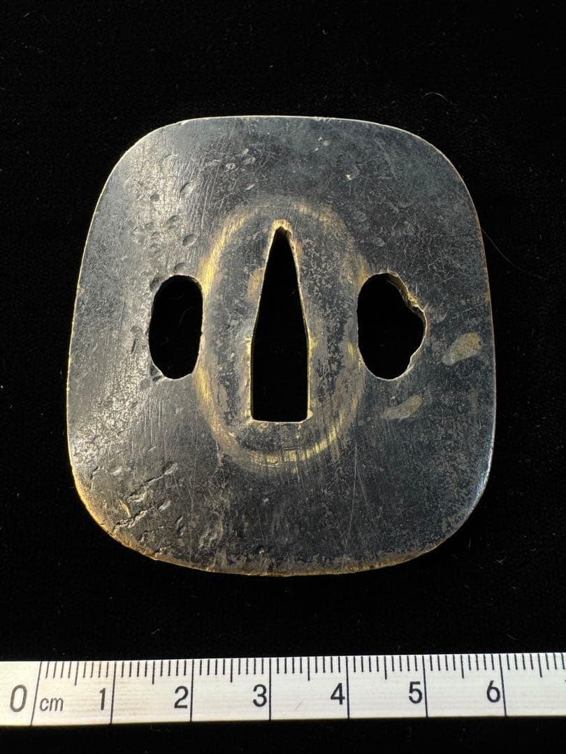 無銘 赤銅地鐔 鍔 拵 日本刀 刀装具 骨董 古美術 江戸時代