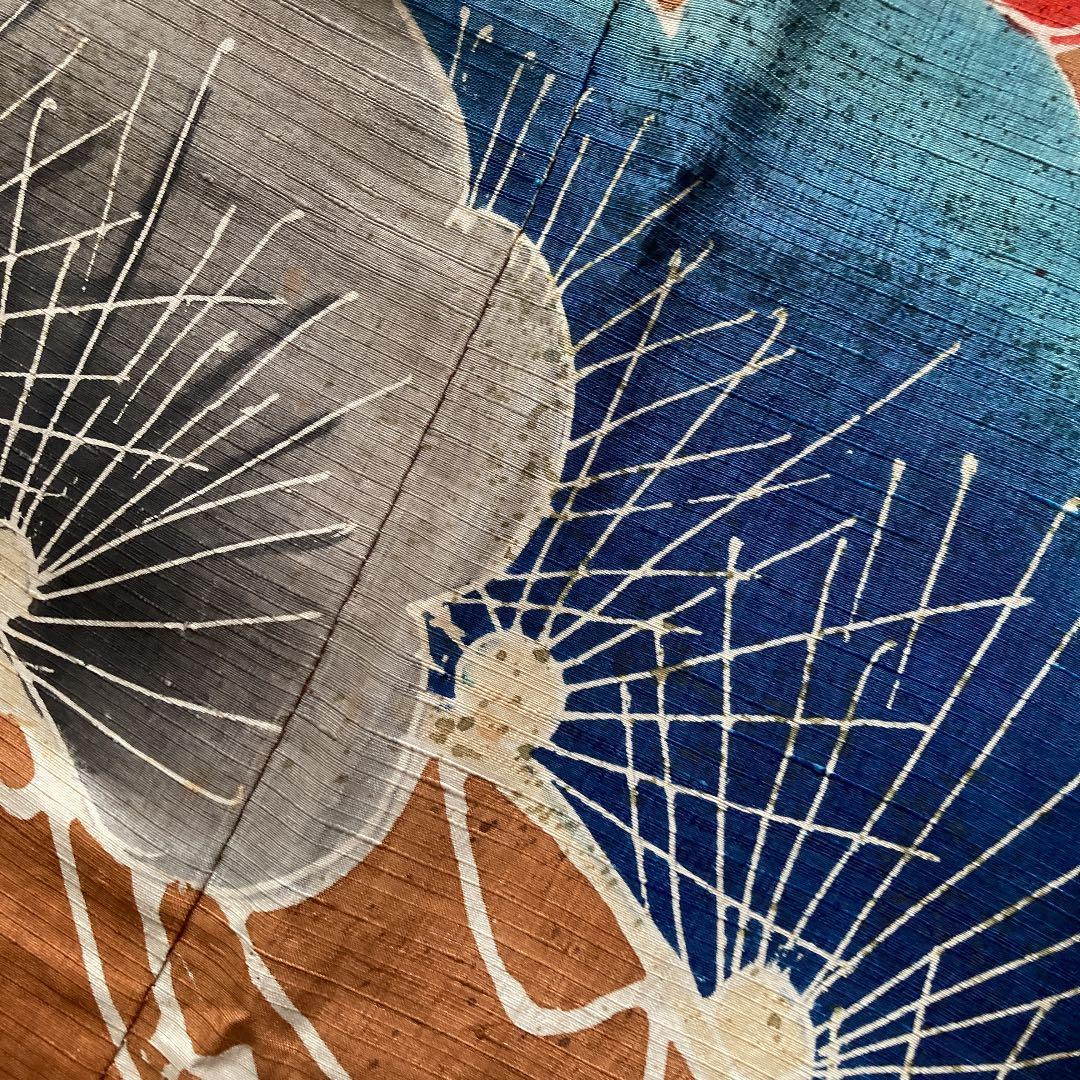 古布4巾(めでたい柄鶴亀)