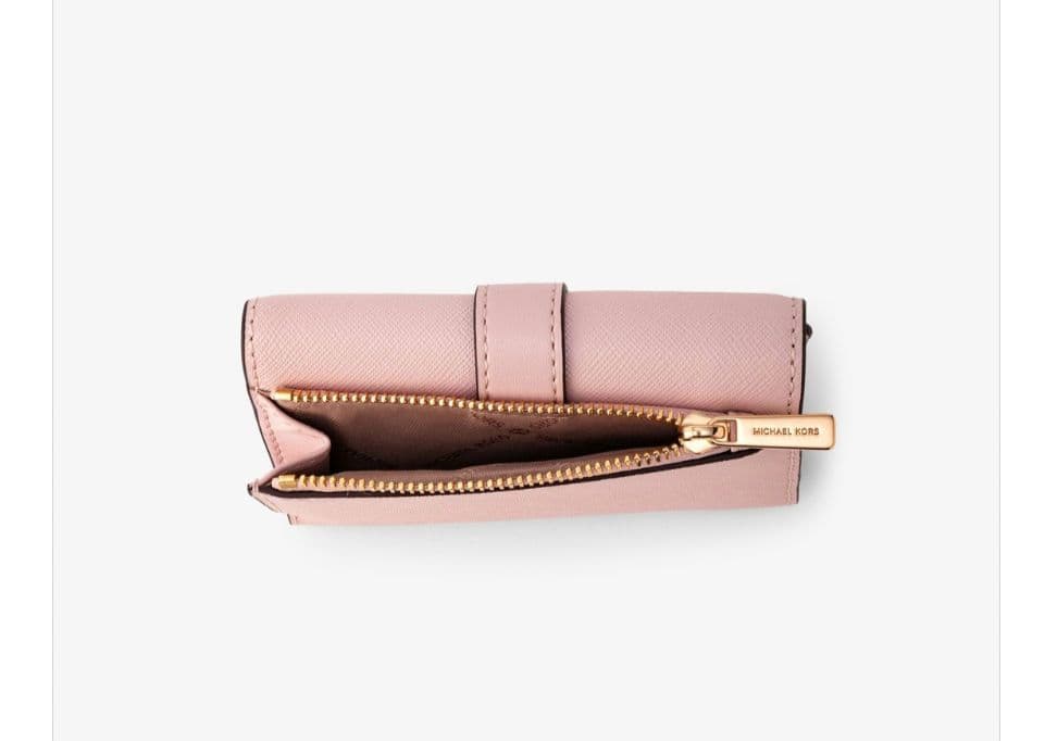 【限定完売品 新品】MICHAEL KORS ピンク 折り財布 三つ折りミニ財布