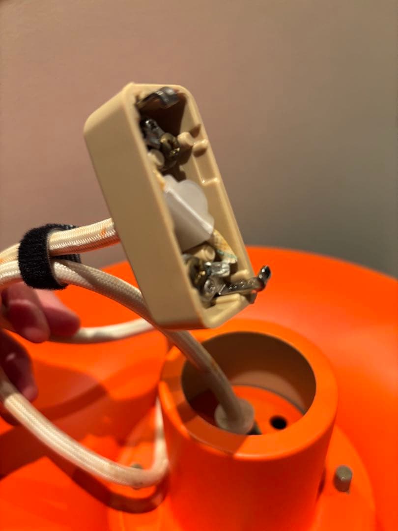 長澤ライティング ペンダントライト1K-W60 オレンジ 北欧モダン