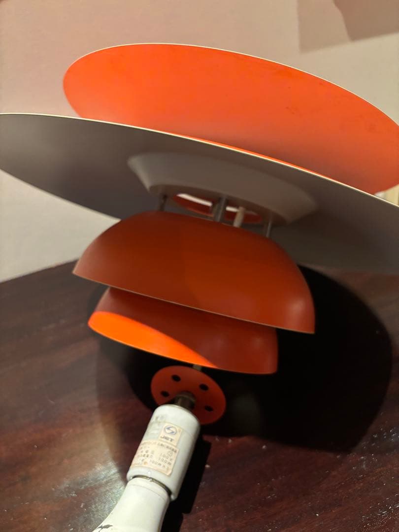 長澤ライティング ペンダントライト1K-W60 オレンジ 北欧モダン