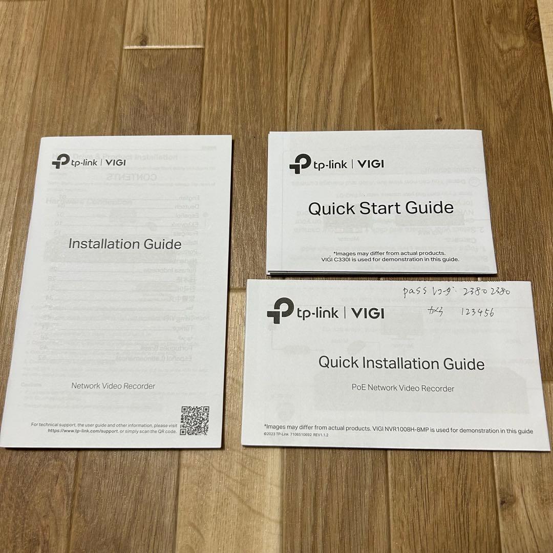 防犯カメラ ビデオレコーダー 2TB LANケーブル まとめ売り