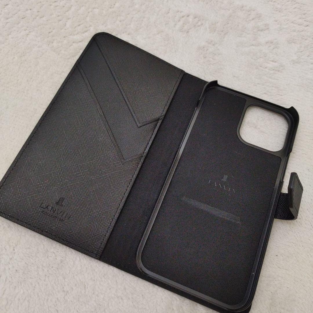 【美品】LANVIN ランバン　iPhone 14 promax スマホケース