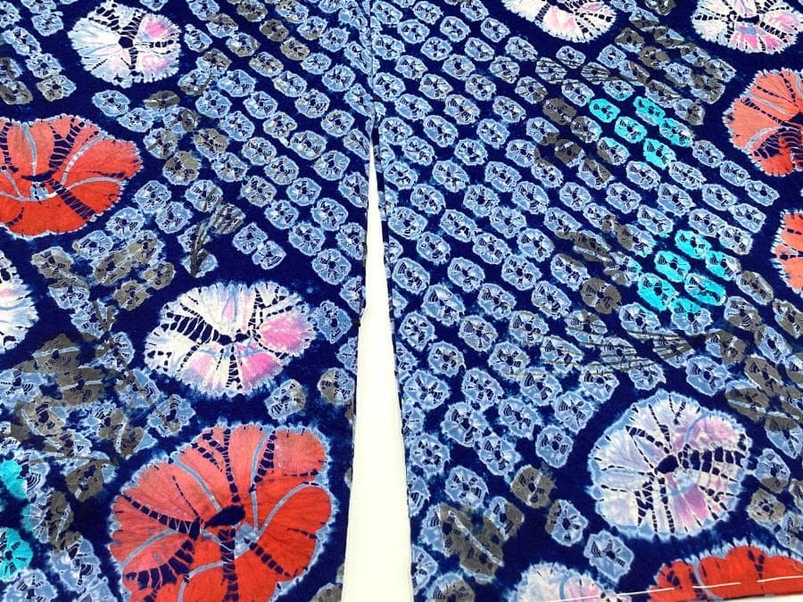 値下げ‼️ 206　中古品　綿　総絞り　ゆかた　有松鳴海絞り　手縫い　浴衣