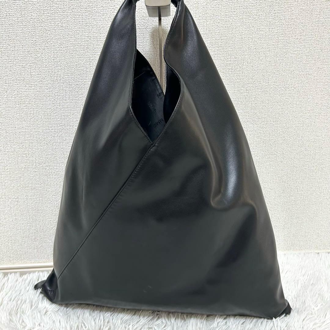 【美品✨ミディアムサイズ/大容量】メゾンマルジェラ　ジャパニーズバッグ　黒　人気