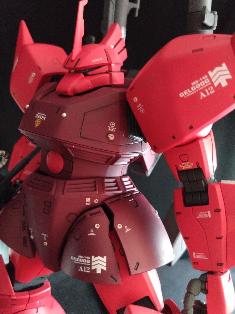 MG 1/100 MS-14B シャア専用 ゲルググ 改修塗装済完成品